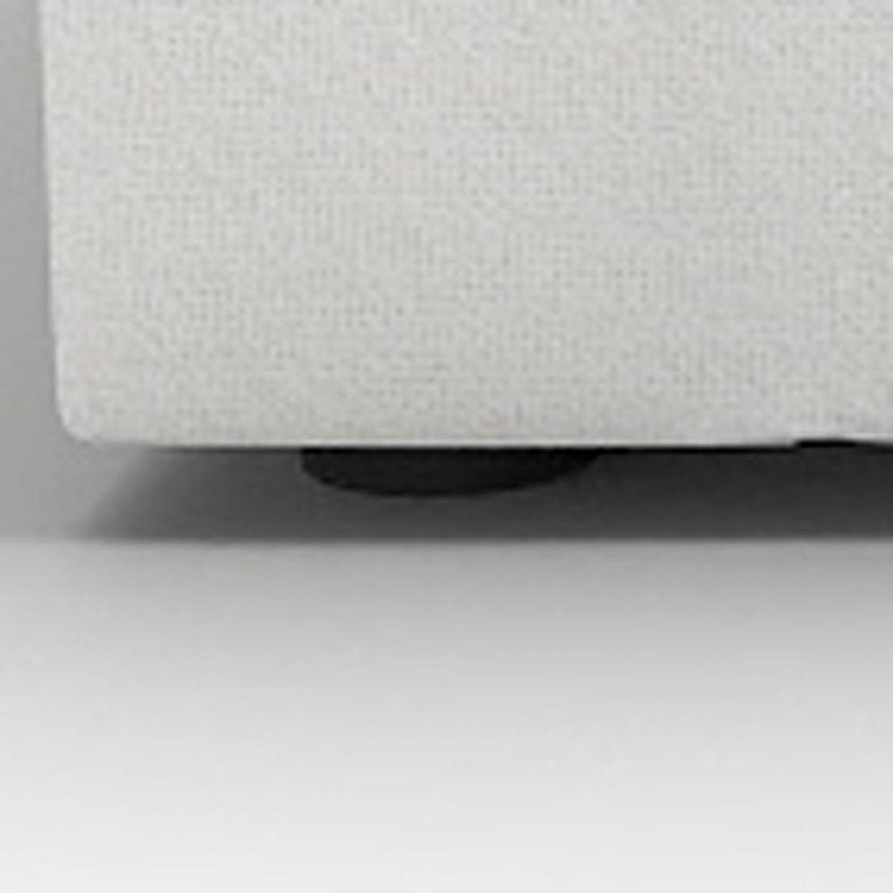 80" White Linen Blend Modular Loveseat and Toss Pillows