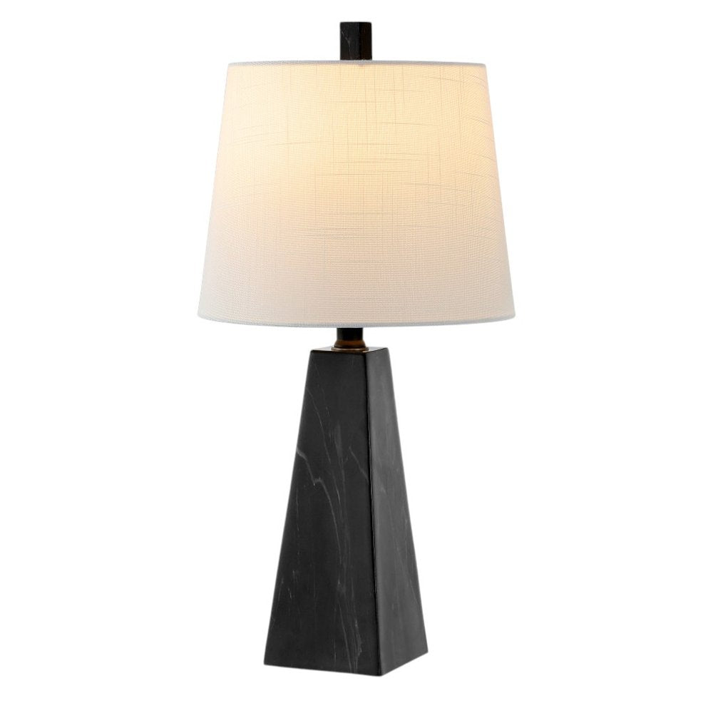 Set of Two 21" Black Novelty Table Lamps With Empire Shades