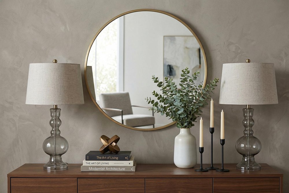 Set of Two 29" Clear Novelty Table Lamps With Drum Shades