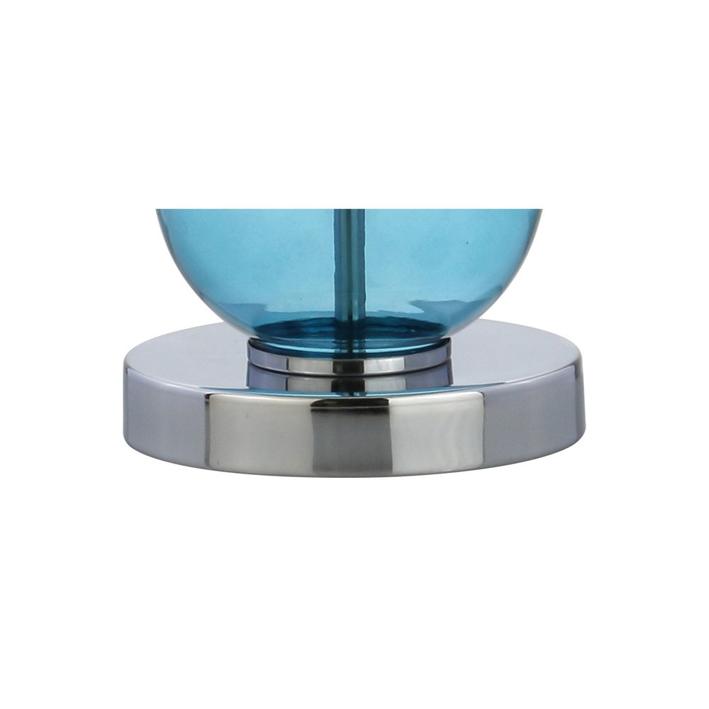 Set of Two 27" Silver Novelty Table Lamps With Drum Shades - SKU 715771