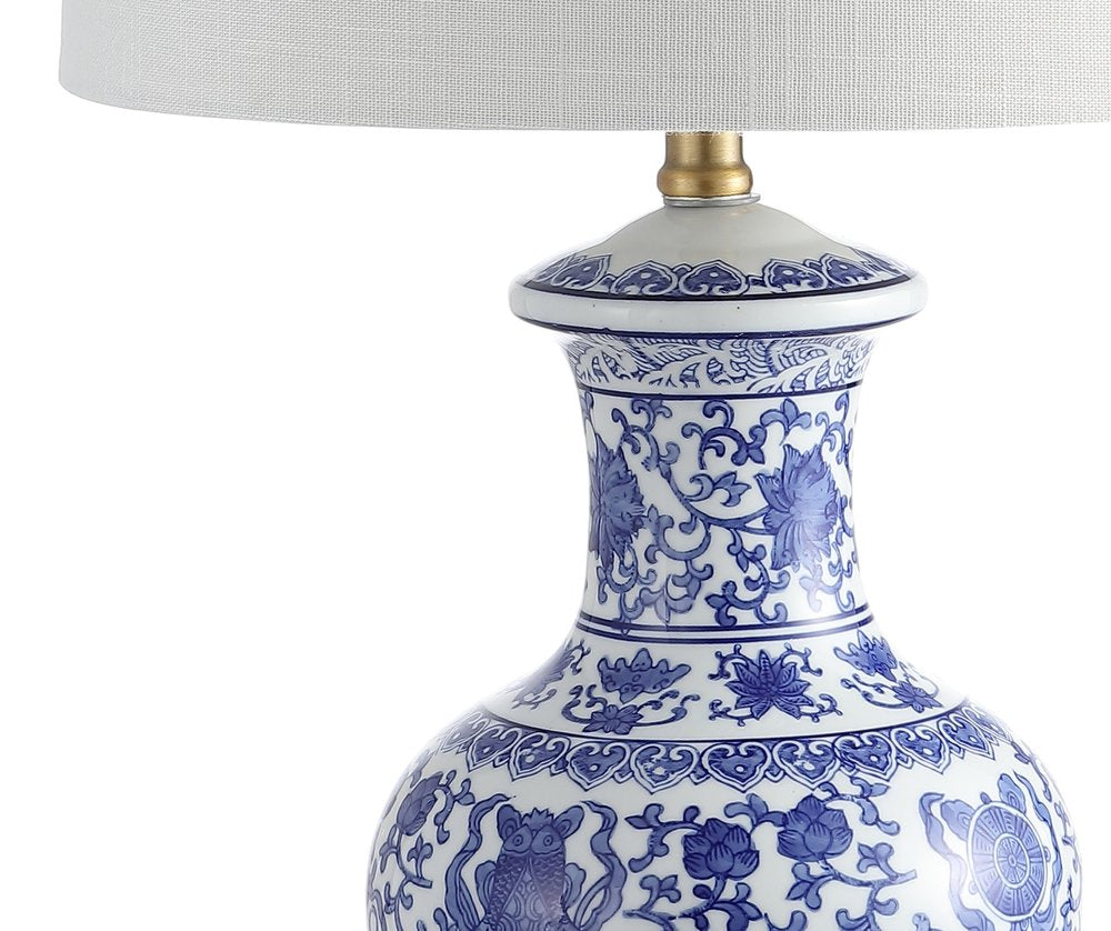 Set of Two 25" Gold Novelty Table Lamps With Globe Shades