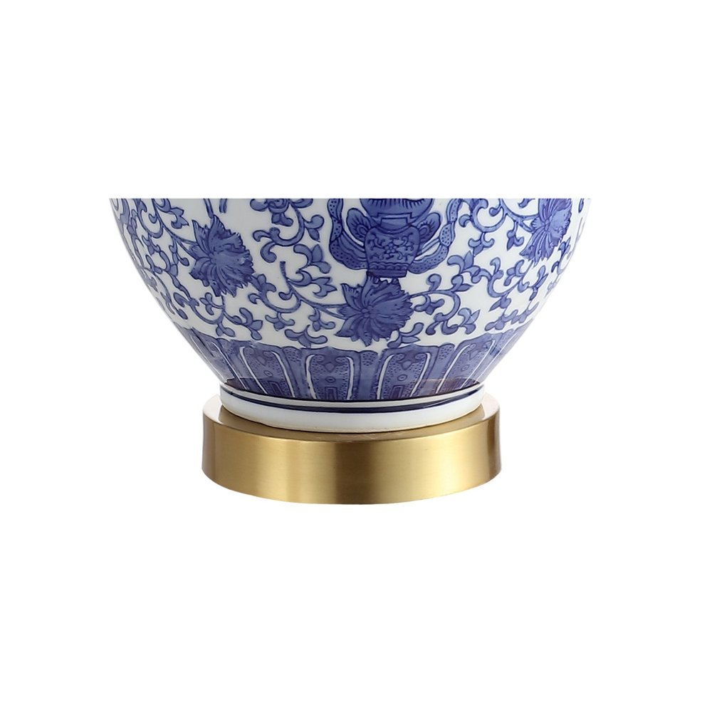 Set of Two 25" Gold Novelty Table Lamps With Globe Shades