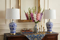 Set of Two 26" Gold Novelty Table Lamps With Globe Shades