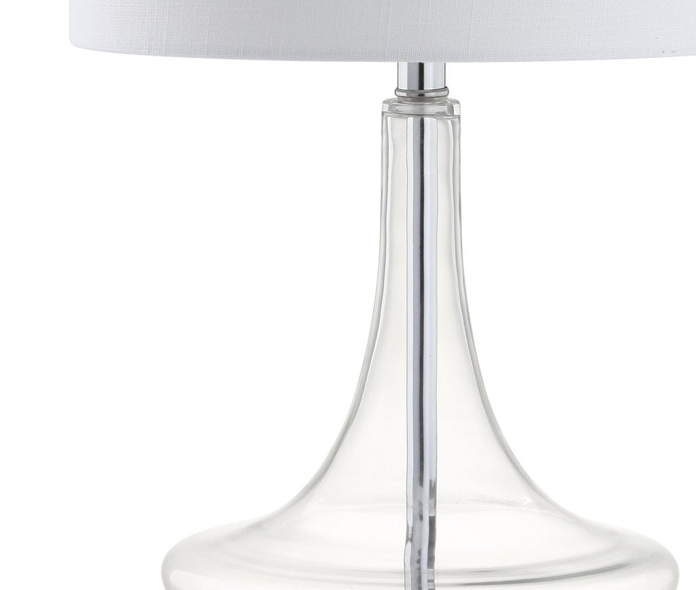 Set of Two 26" Silver Novelty Table Lamps With Drum Shades