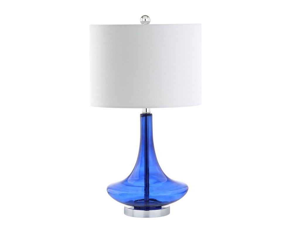 Set of Two 26" Silver Novelty Table Lamps With Drum Shades - SKU 715788