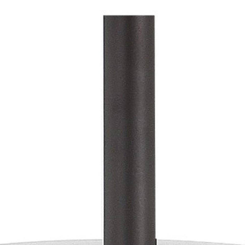 27" White Novelty Table Lamp With Globe Shade. Table lamp isolated on a plain white background, showing its white color.