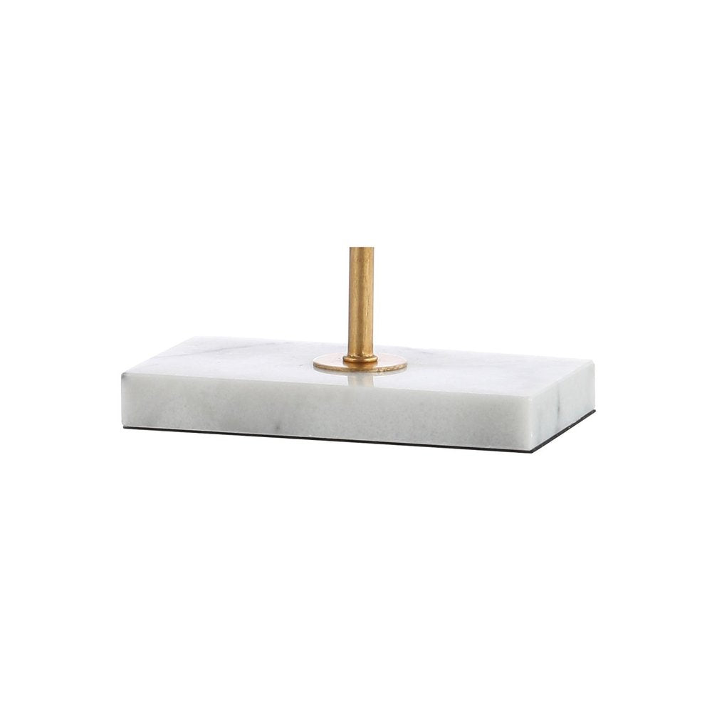 26" White Novelty Table Lamp With Shade. Table lamp isolated on a plain white background, showing its white color.