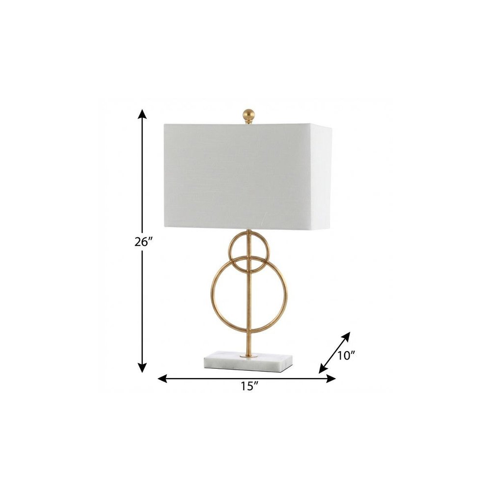 26" White Novelty Table Lamp With Shade. Table lamp isolated on a plain white background, showing its white color.