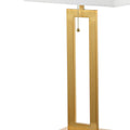 Set of Two 29" Gold Table Lamps With Shades on a white background