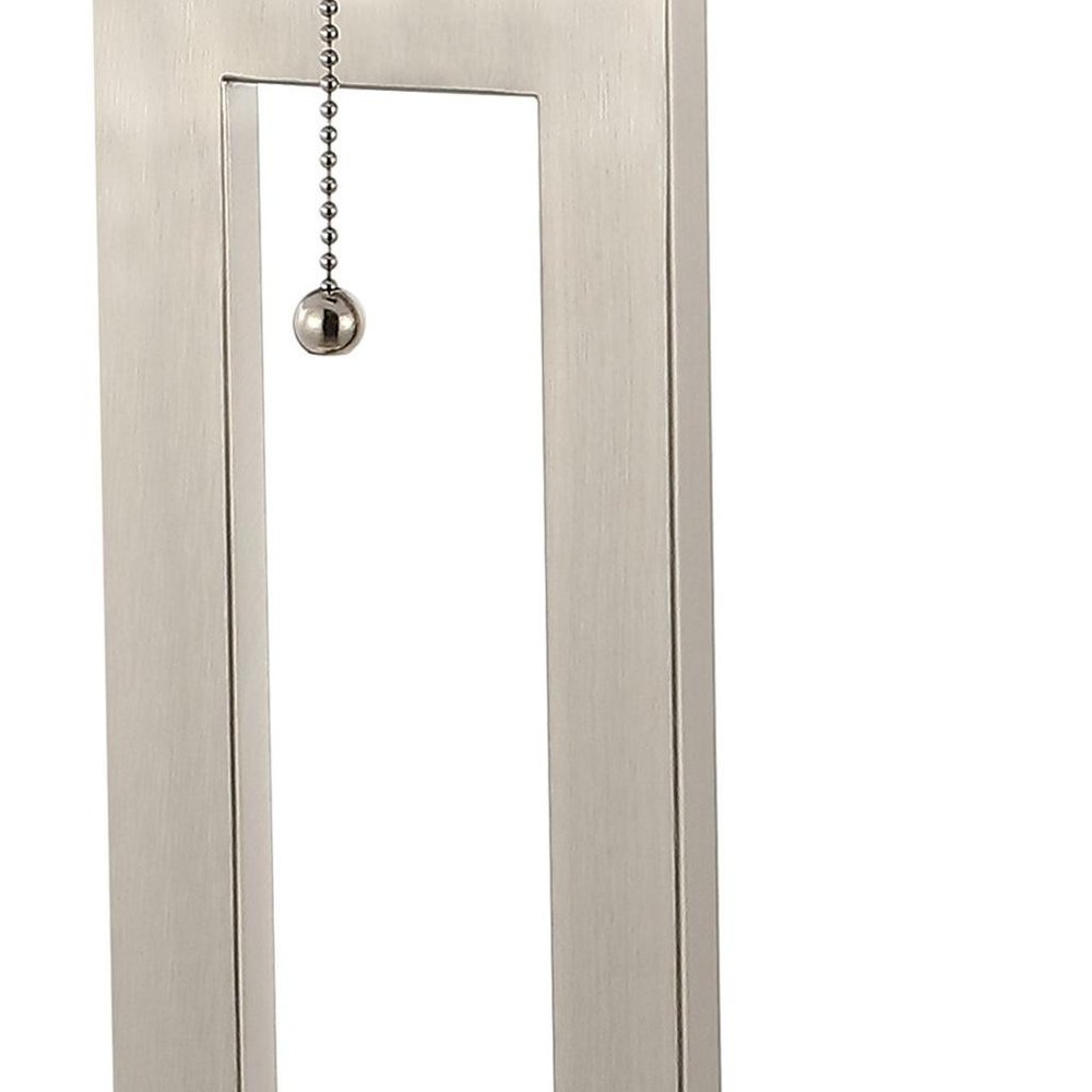 Set of Two 29" Nickel Table Lamps With Shades