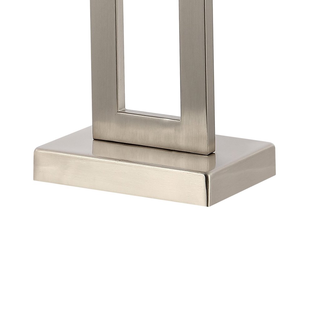 Set of Two 29" Nickel Table Lamps With Shades