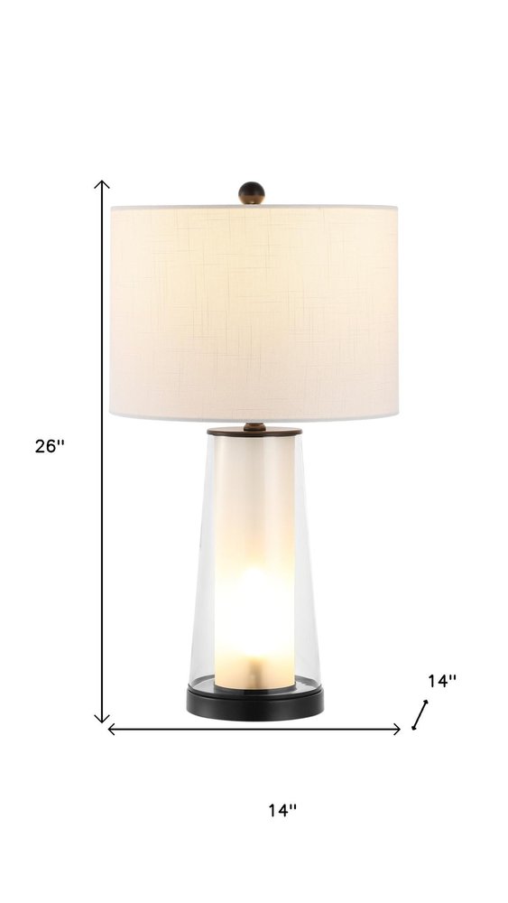 Set of Two 26" Antiqued Bronze Lighthouse Table Lamps With Drum Shades