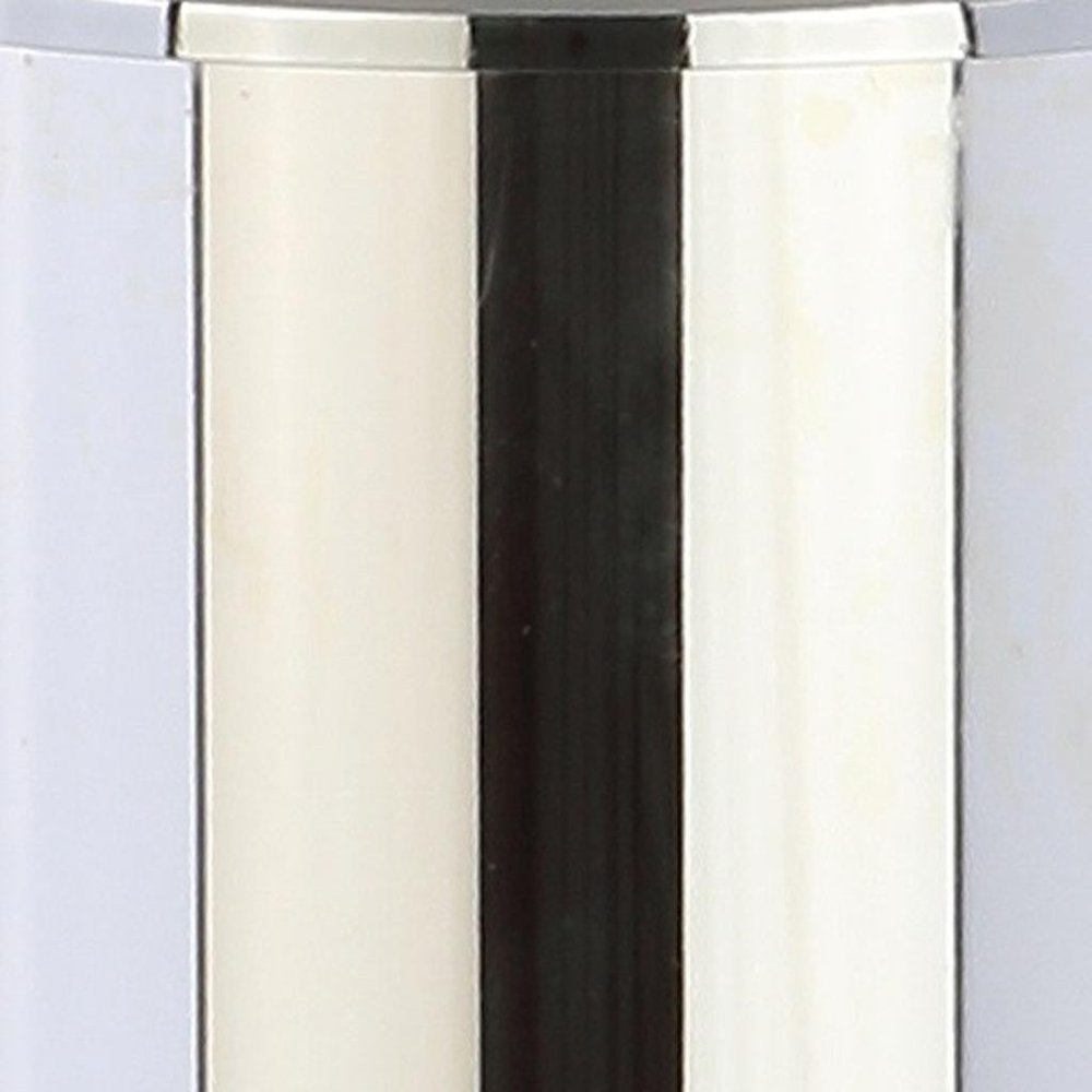 27" Clear Novelty Table Lamp With Drum Shade. Table lamp isolated on a plain white background.