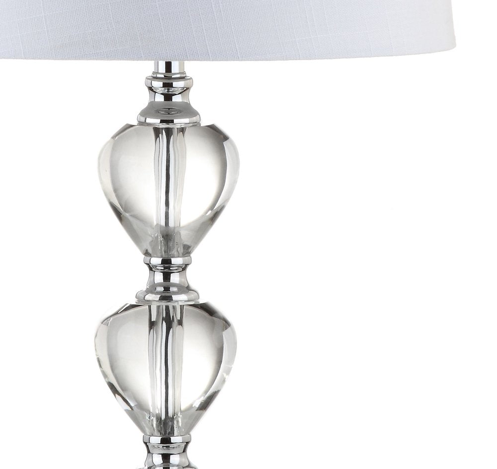 27" Silver Globe Table Lamp With Drum Shade. Table lamp isolated on a plain white background, finished in silver.