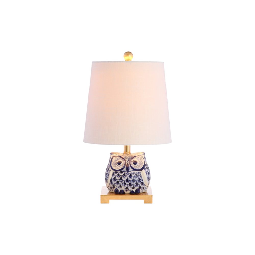 Set of Two 16" Gold Novelty Bedside Lamps With Empire Shades