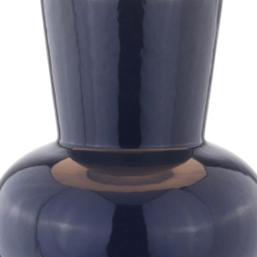 29" Clear Novelty Table Lamp With Drum Shade.