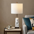 28" Brown Novelty Table Lamp With Globe Shade. Table lamp in brown.