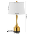 Set of Two 26" Black Table Lamps With Empire Shades