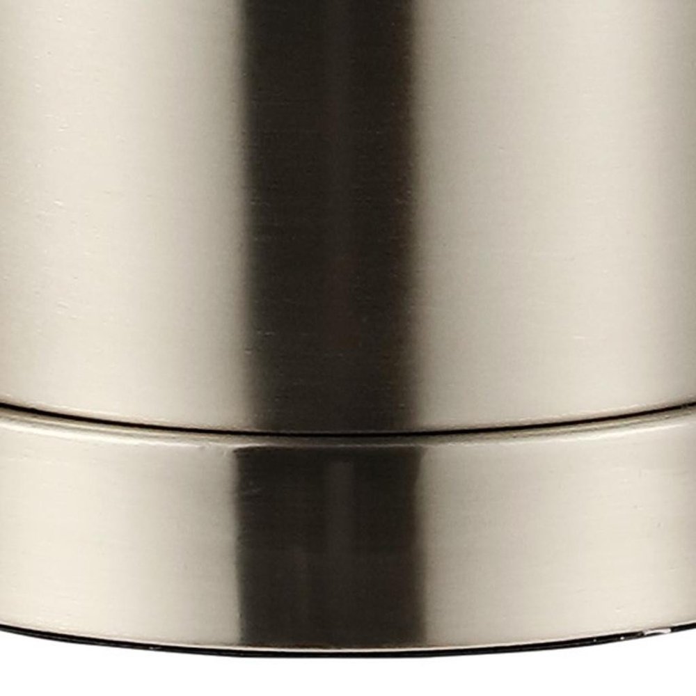 Set of Two 26" Nickel Novelty Table Lamps With Empire Shades - SKU 716027