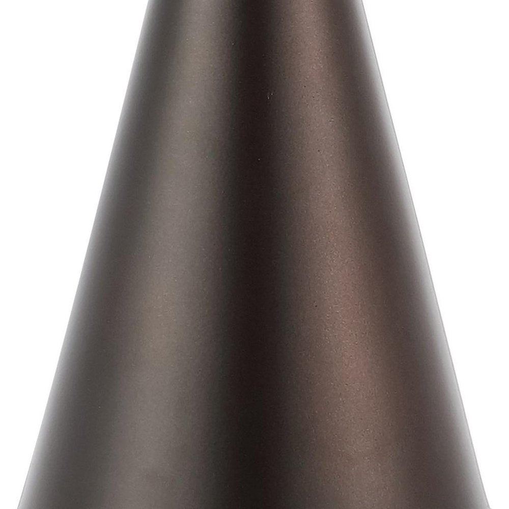 Set of Two 26" Antiqued Bronze Novelty Table Lamps With Empire Shades
