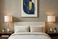 Set of Two 27" White And Brass Table Lamps With Drum Shades