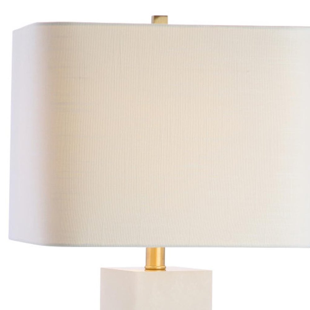29" Gold Novelty Table Lamp With Shade. Table lamp isolated on a plain white background.