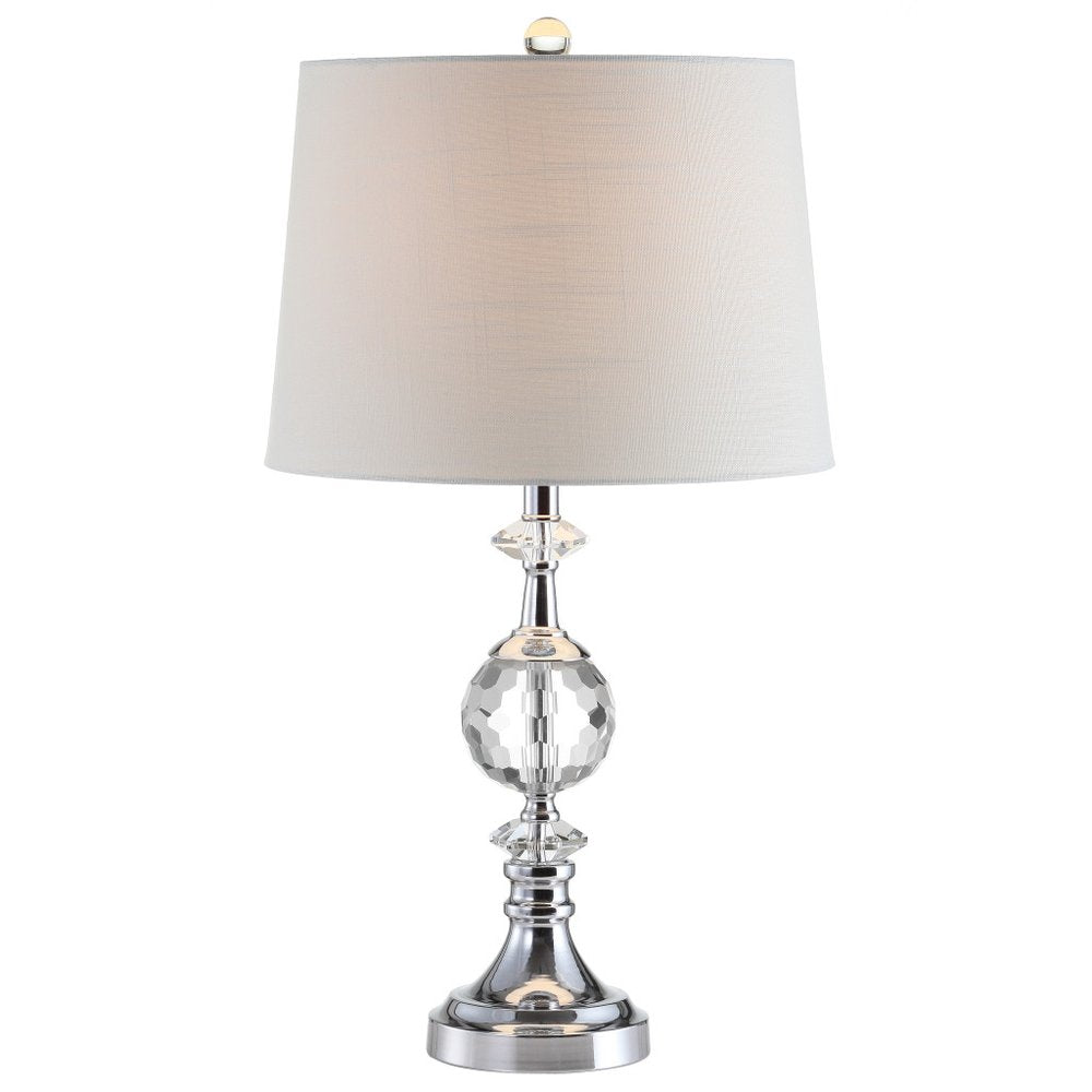 26" Silver Urn Bedside Lamp With Empire Shade. Lamp isolated on a plain white background, finished in silver.