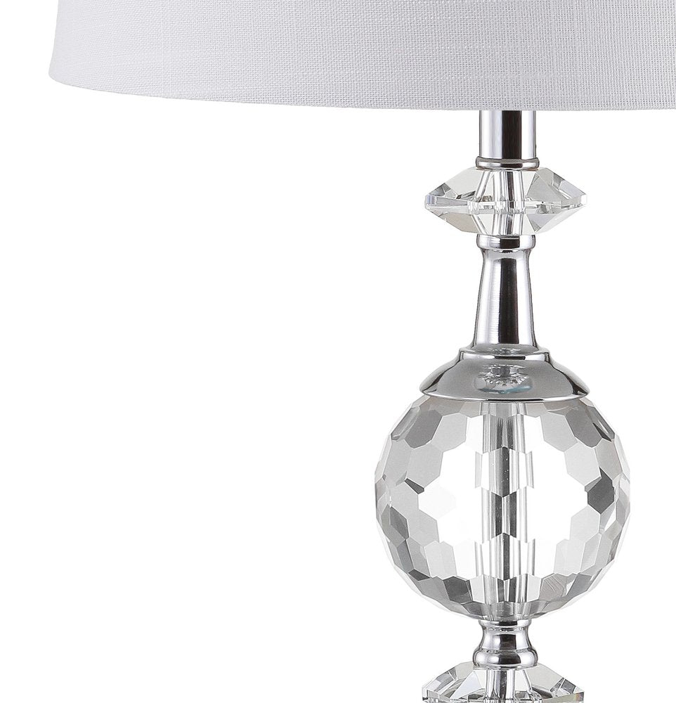 26" Silver Urn Bedside Lamp With Empire Shade. Lamp isolated on a plain white background, showing its silver color.