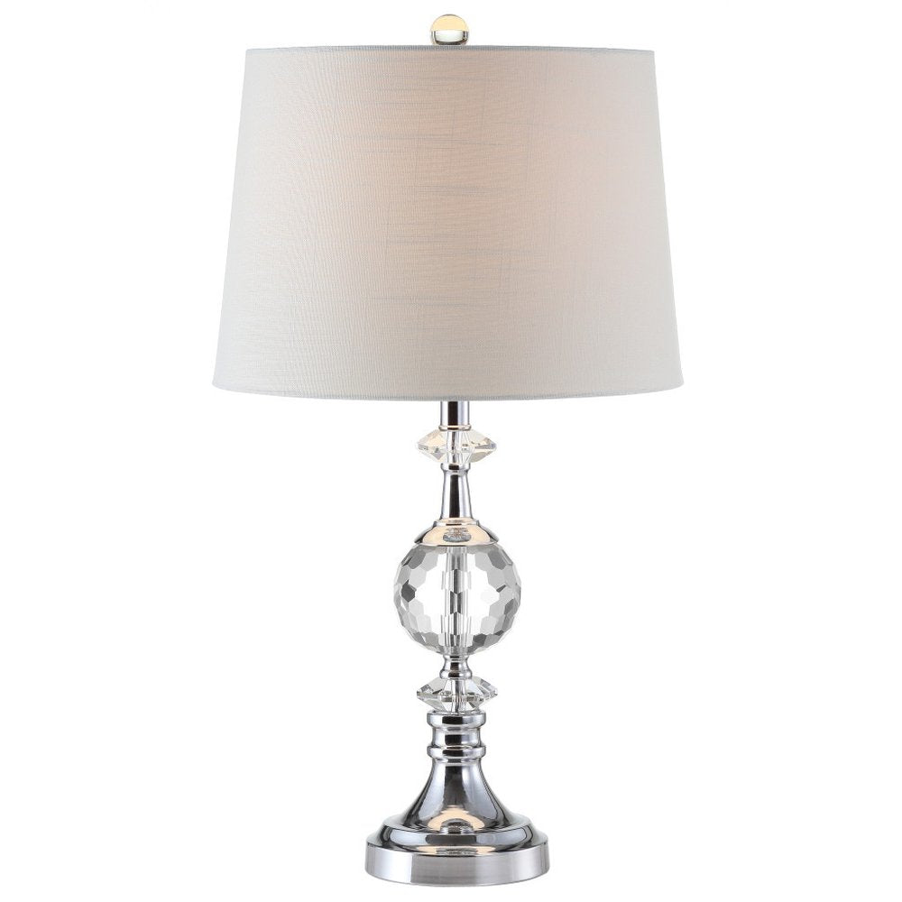 26" Silver Urn Bedside Lamp With Empire Shade. Lamp isolated on a plain white background, finished in silver.