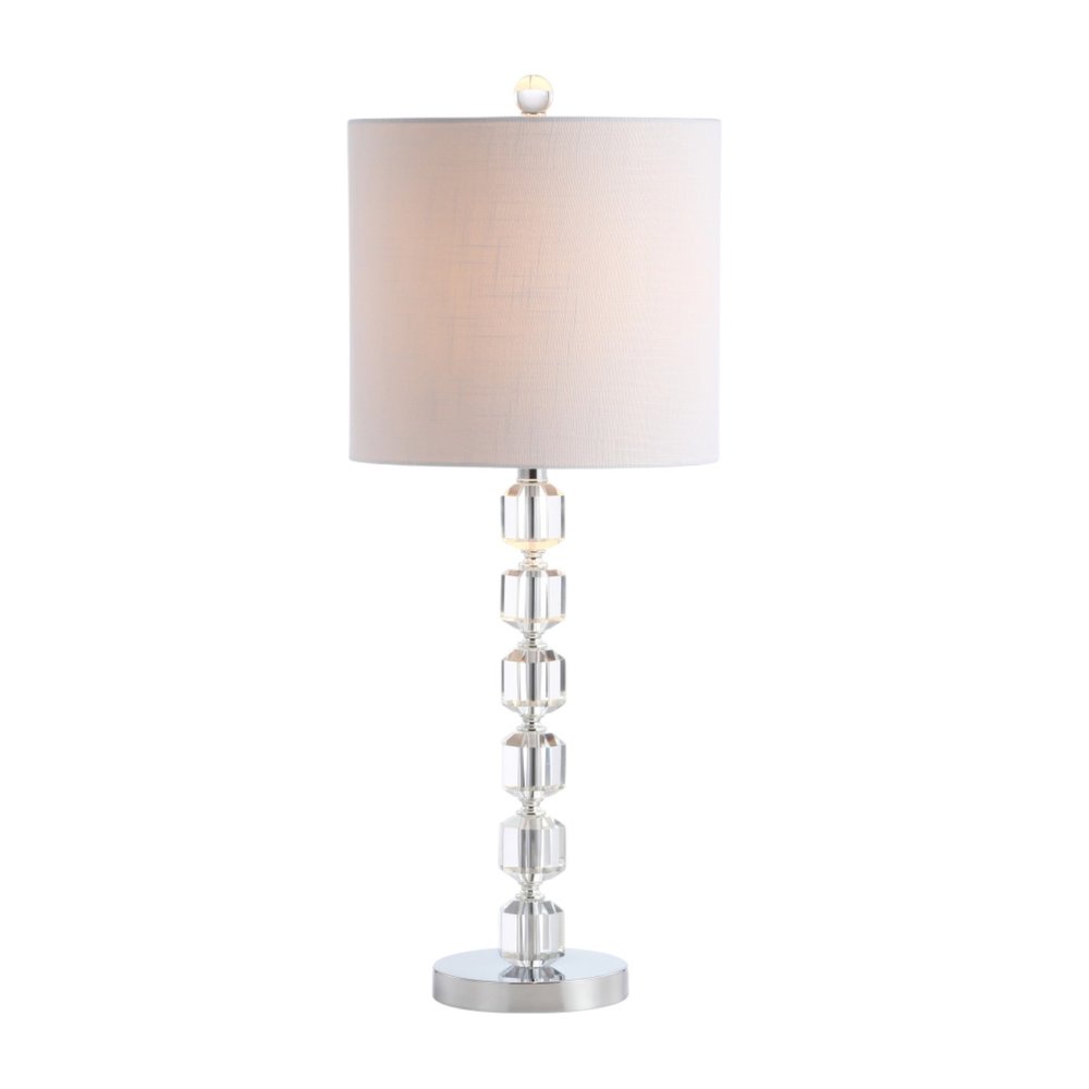 Set of Two 28" Silver Table Lamps With Drum Shades
