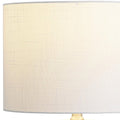 Set of Two 21" Clear Novelty Table Lamps With Drum Shades