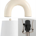 Set of Two 18" Clear Novelty Table Lamps With Empire Shades on a white background