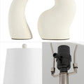 Set of Two 19" Clear Novelty Table Lamps With Empire Shades