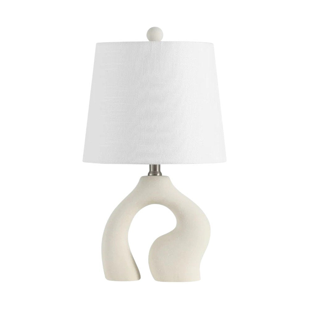 Set of Two 19" Clear Novelty Table Lamps With Empire Shades
