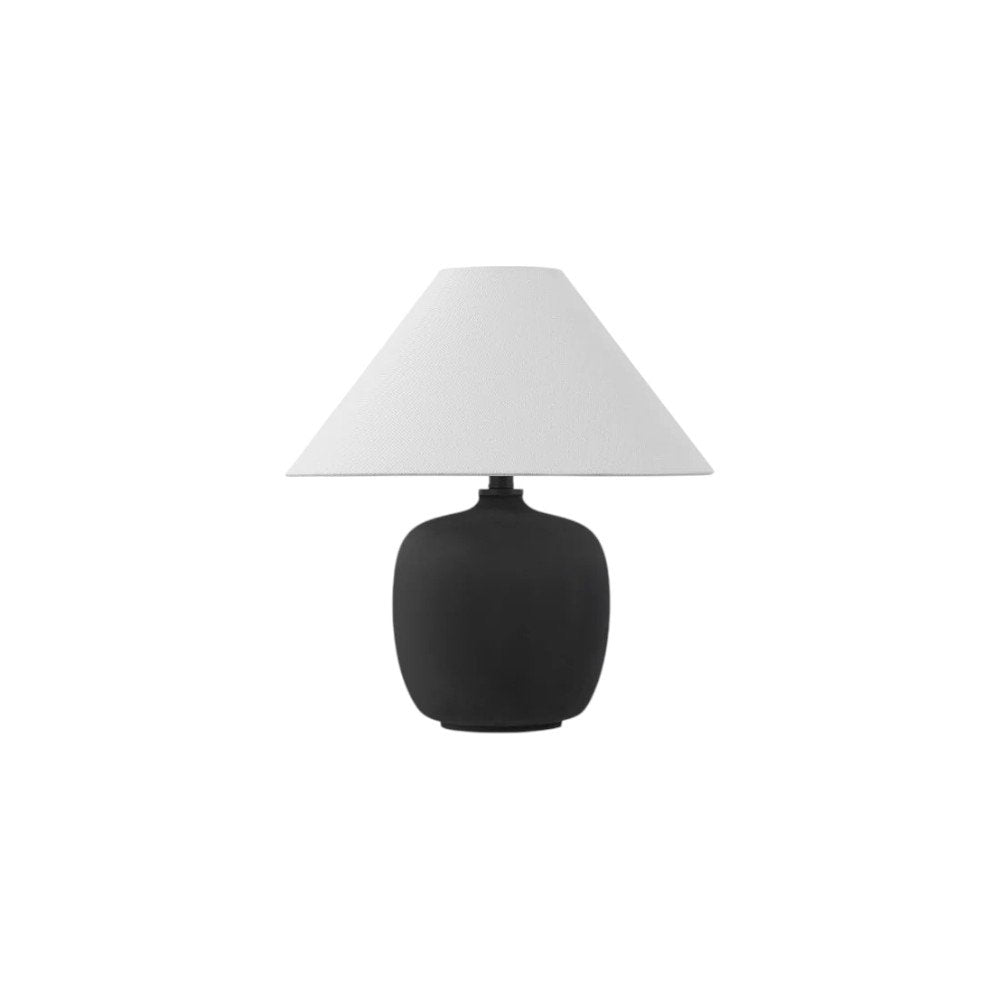 Set of Two 18" Clear Novelty Table Lamps With Empire Shades