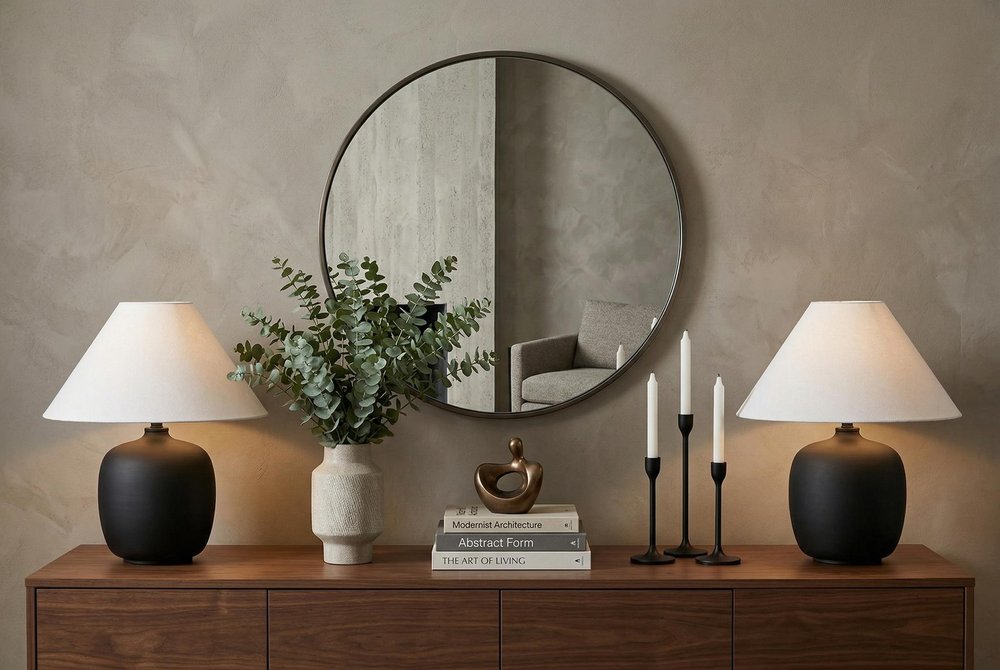 Set of Two 18" Clear Novelty Table Lamps With Empire Shades