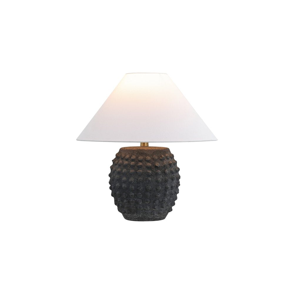 Set of Two 18" Clear Novelty Table Lamps With Empire Shades