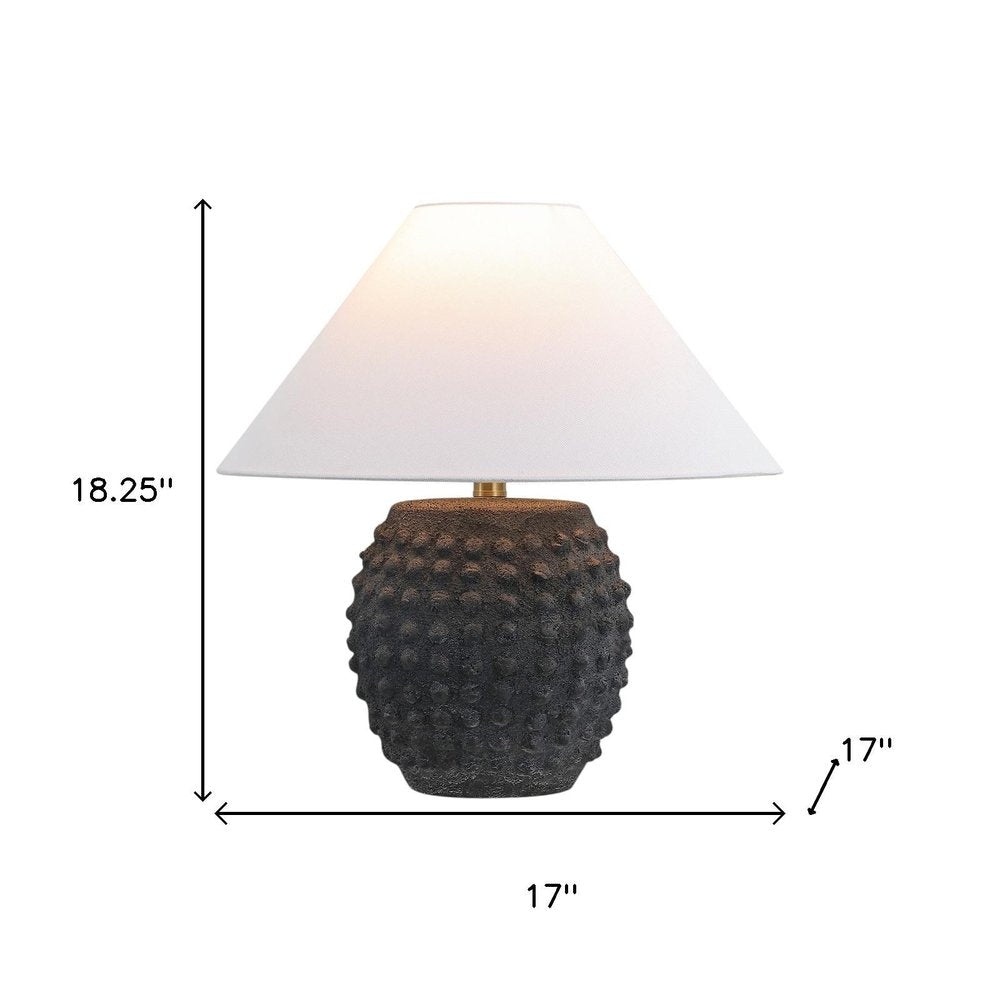 Set of Two 18" Clear Novelty Table Lamps With Empire Shades