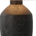 Set of Two 19" Black Urn Bedside Lamps With Empire Shades