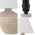 Set of Two 18" Clear Novelty Table Lamps With Empire Shades