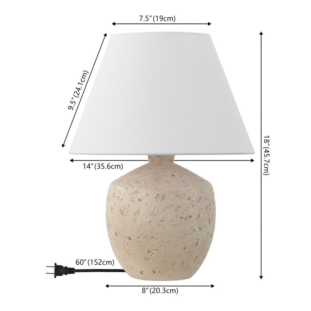 Set of Two 18" Clear Novelty Table Lamps With Empire Shades
