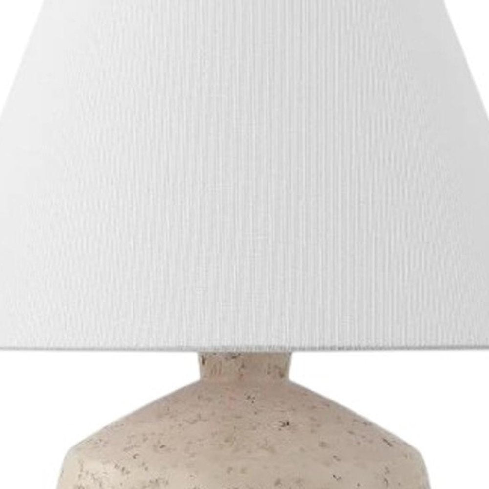 Set of Two 18" Clear Novelty Table Lamps With Empire Shades