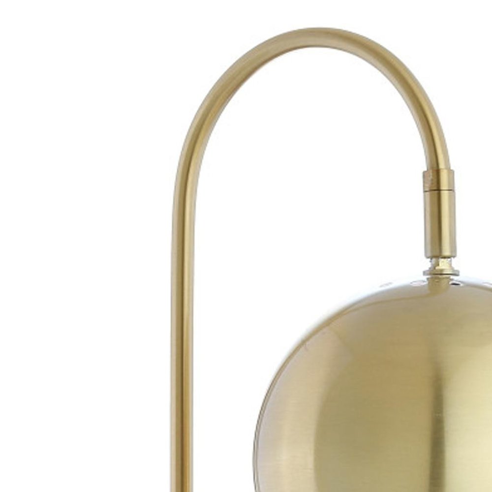 24" White Novelty Table Lamp With Globe Shade. Table lamp isolated on a plain white background, showing its white color.