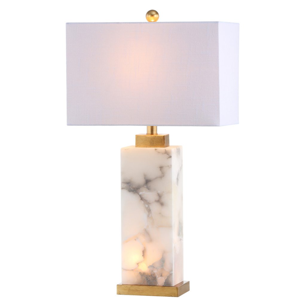 28" Gold Novelty Table Lamp With Shade. Table lamp isolated on a plain white background.