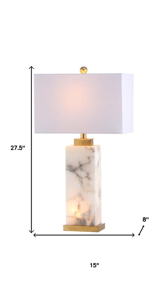 28" Gold Novelty Table Lamp With Shade. Table lamp isolated on a plain white background.