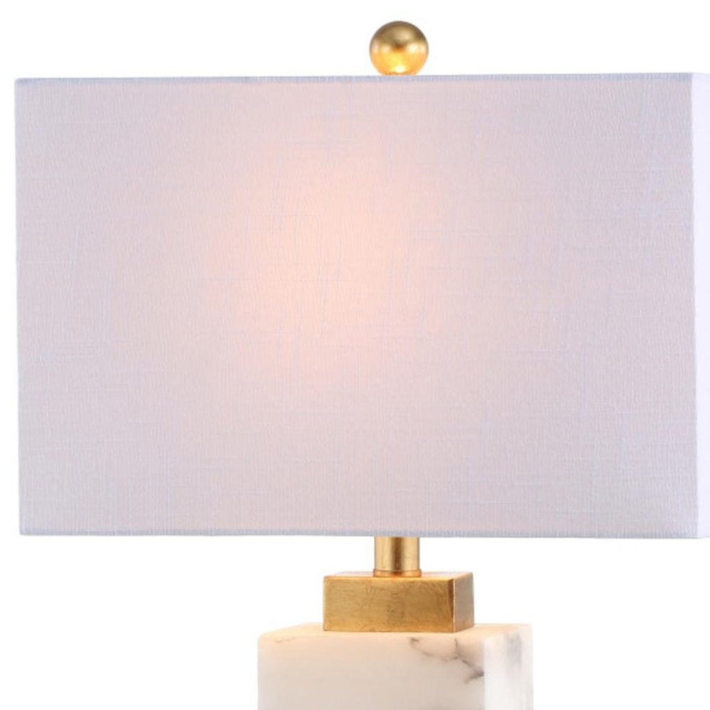 28" Gold Novelty Table Lamp With Shade. Table lamp isolated on a plain white background.
