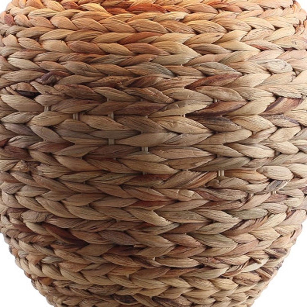 Close-up of 25" Clear Urn Table Lamp With Globe Shade showing surface detail.