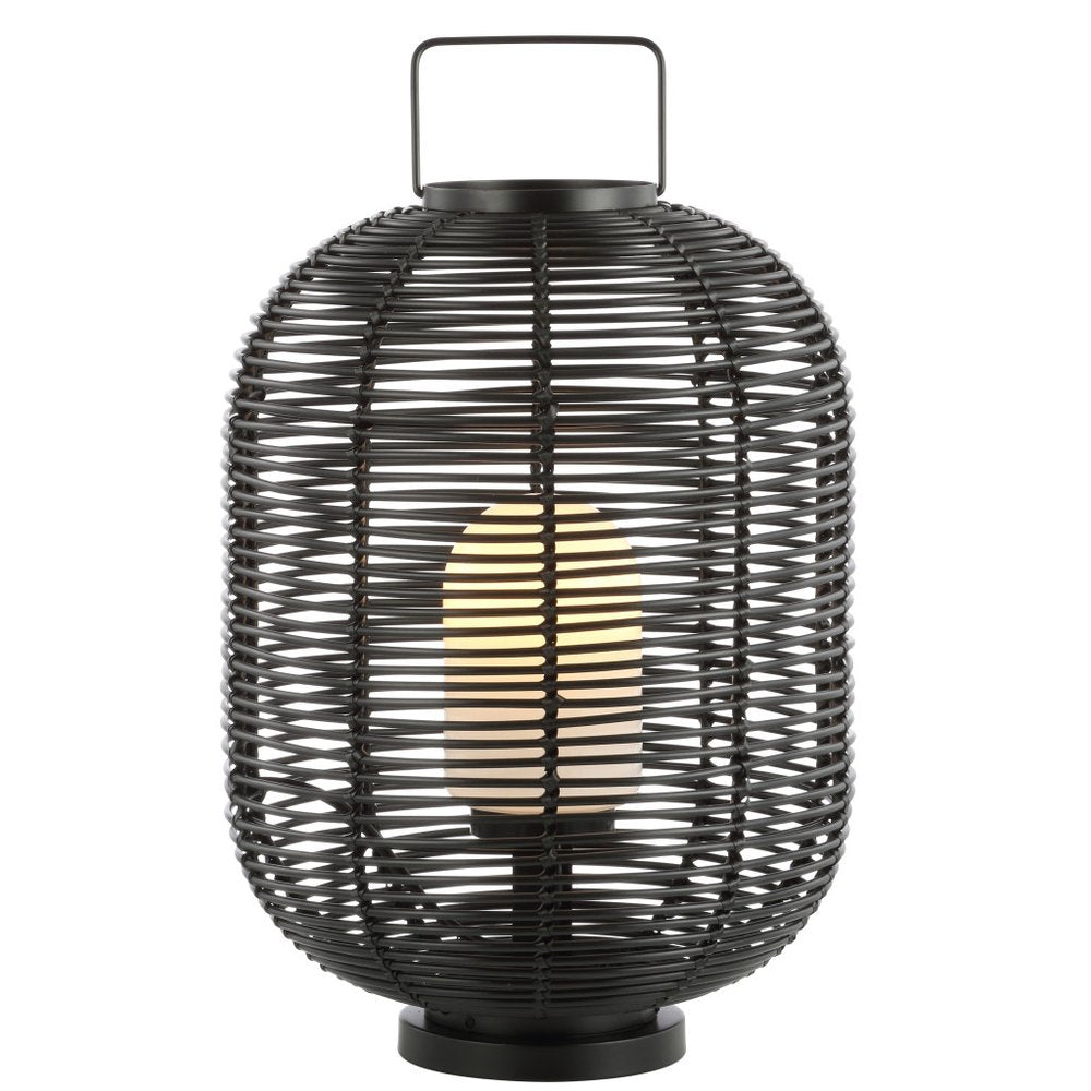27" Black Novelty Lantern. Home product isolated on a plain white background, in a black finish.