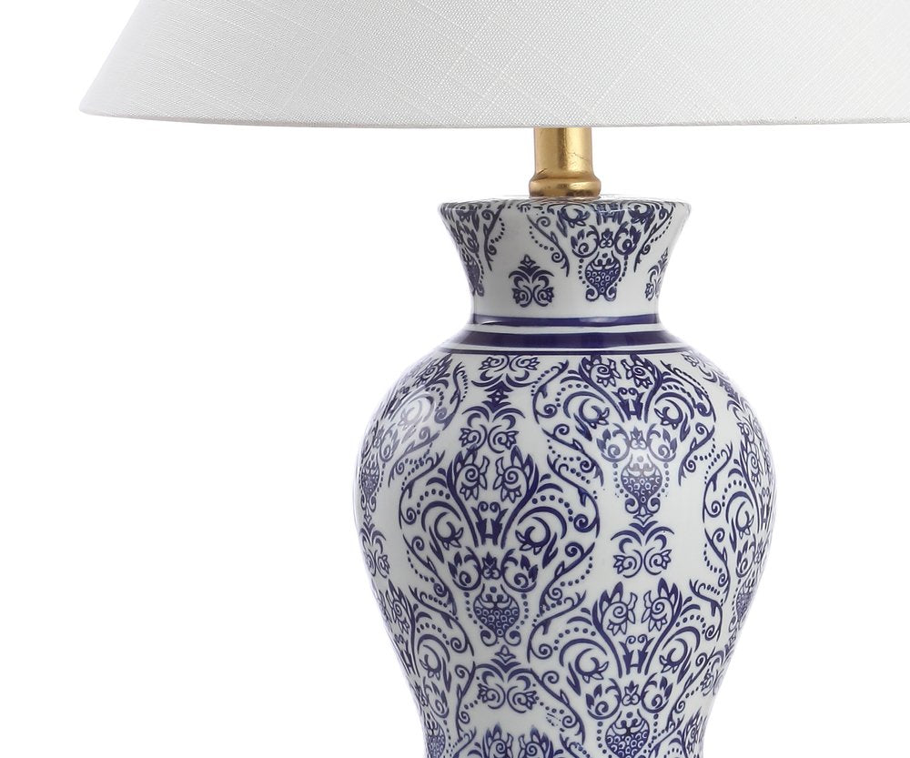 Set of Two 21" Gold Novelty Table Lamps With Empire Shades