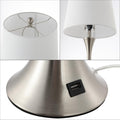 Set of Two 23" Clear Novelty Table Lamps With Empire Shades on a white background